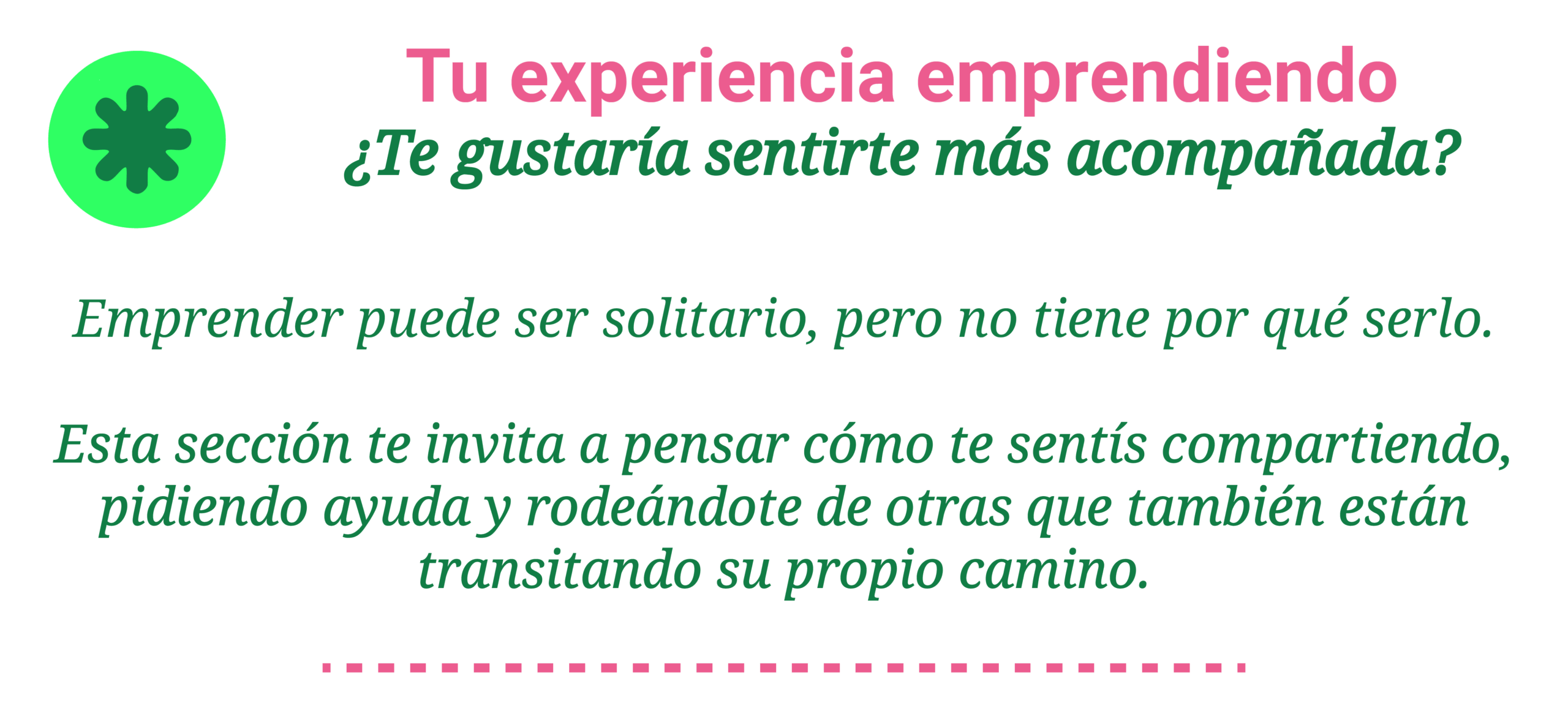 Tu experiencia emprendiendo