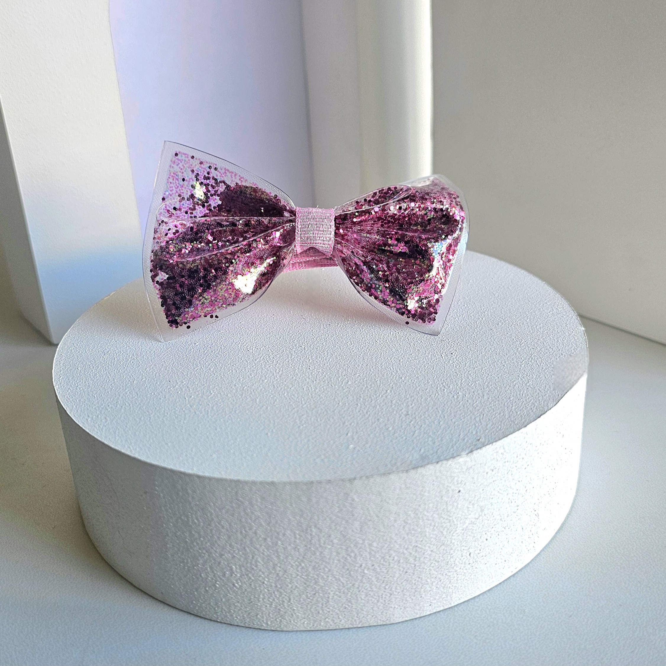 Moño Confetti Fucsia