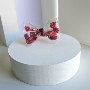 Moño Confetti Rojo