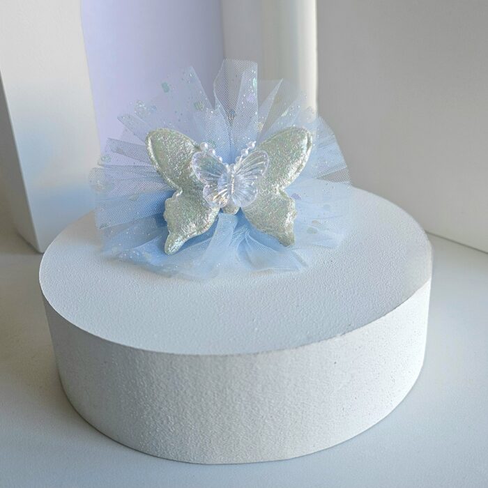 Moño Romántico Celeste