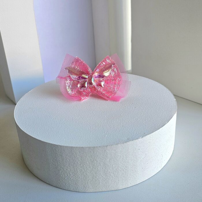 Moño Romántico Fucsia