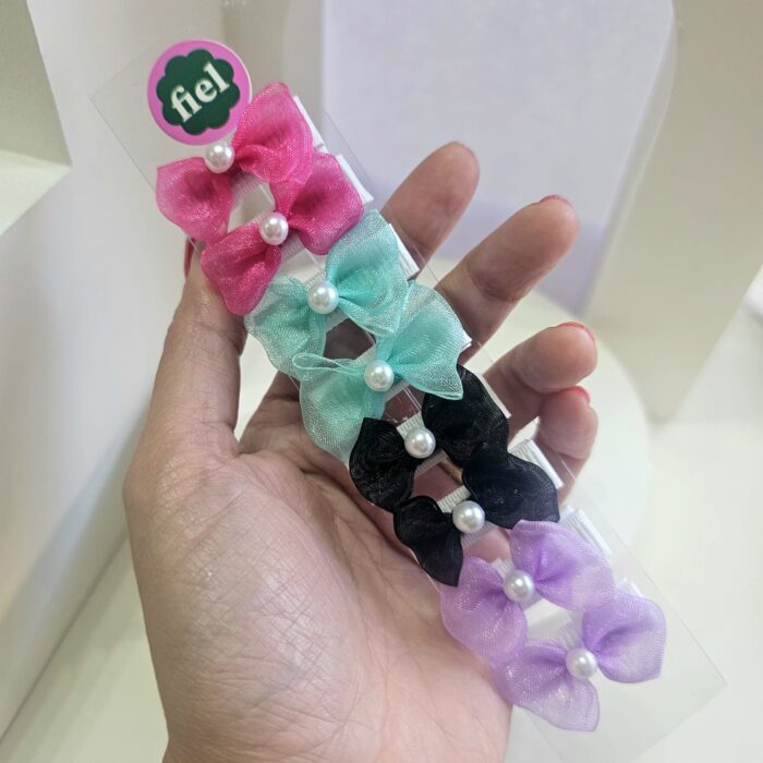 Set mini moños Perla