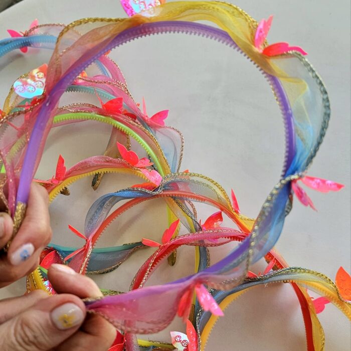 Set Mariposa (vincha + moño)