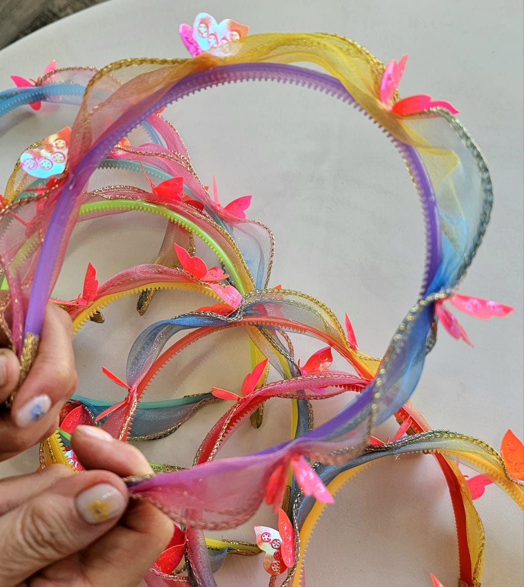 Set Mariposa (vincha + moño)