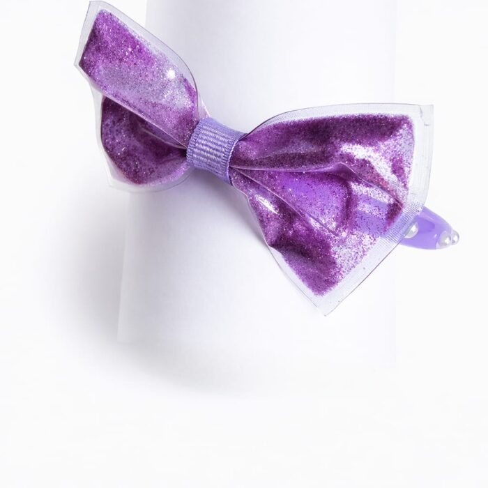 Vincha moño confetti lila